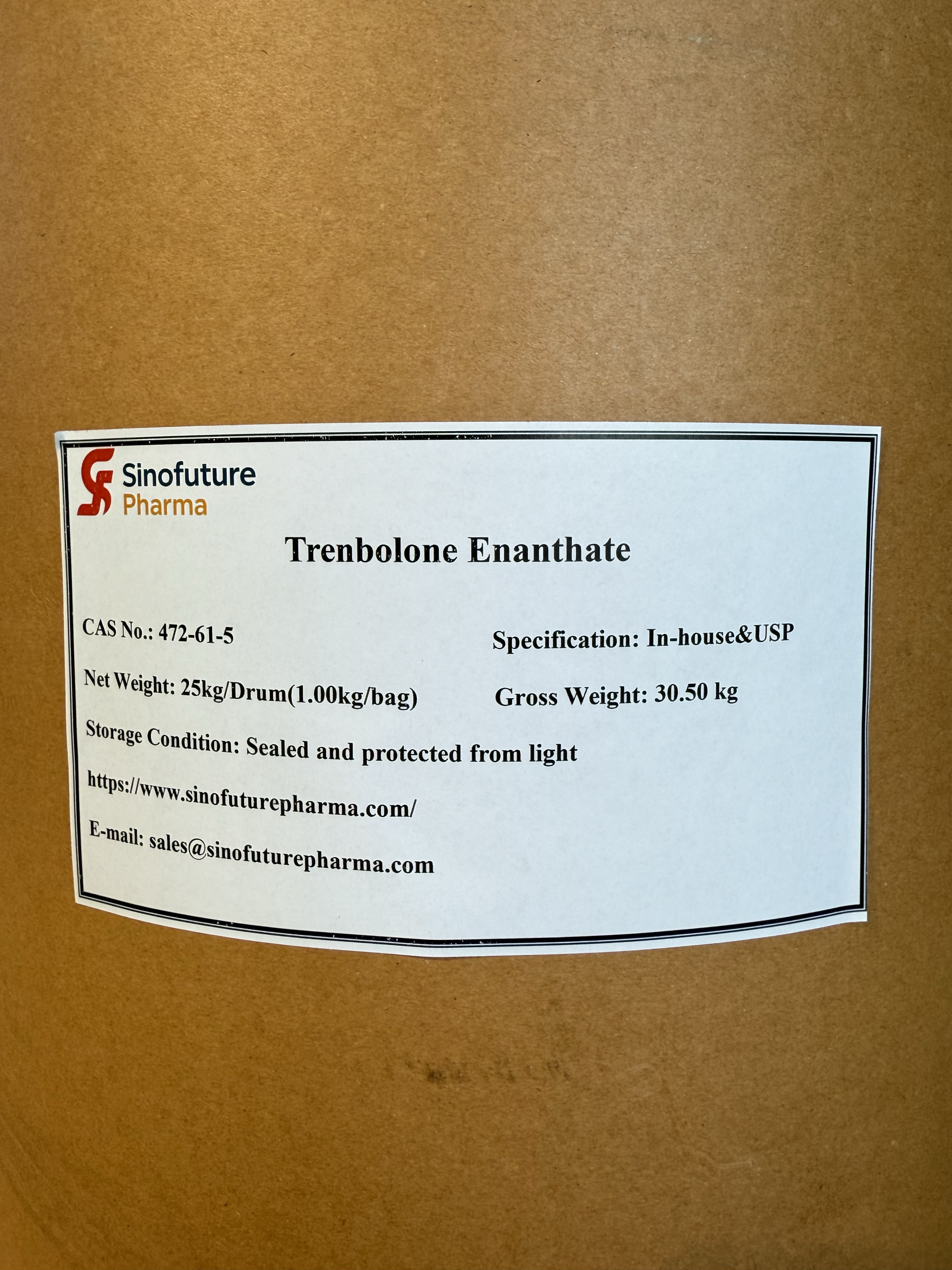 Trenbolone Enanthate CAS Nr. 10161-35-8 Producator | SINOFUTURE PHARMA Furnizor preferat